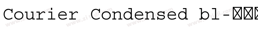 Courier Condensed bl字体转换